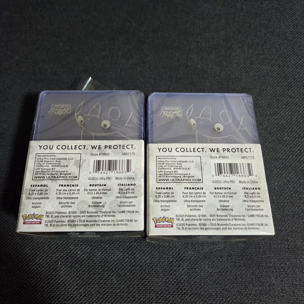 2 Pack Ultra Pro Pokemon Pikachu Toploaders and Penny Sleeves 25ct Each 16663